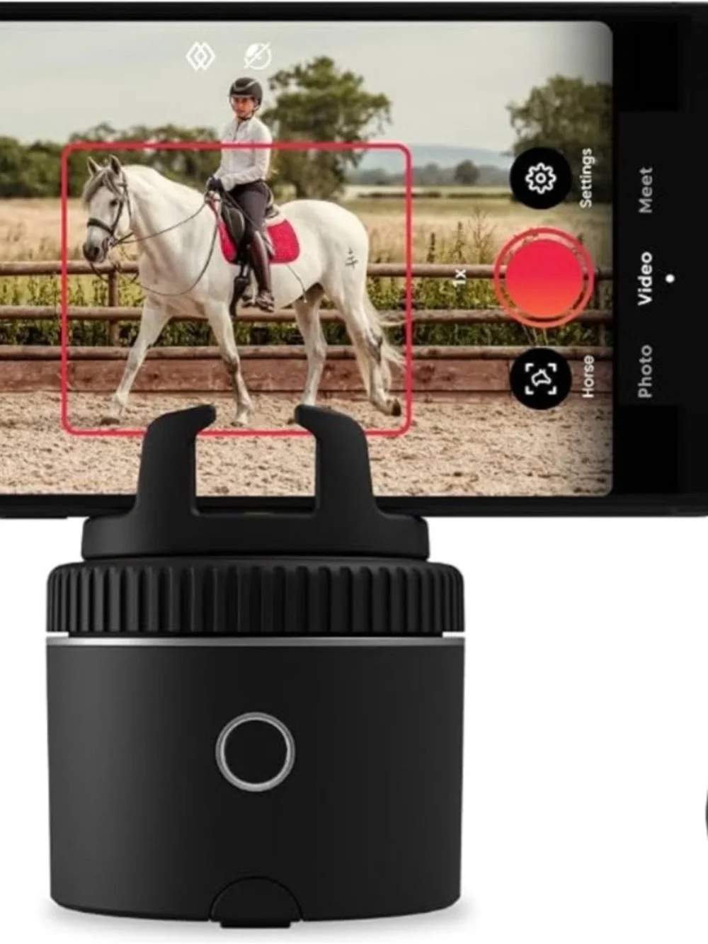 Black Smartphone Auto-Tracking Mount for Smooth Video